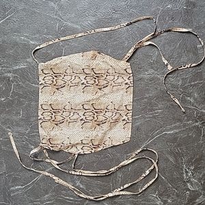 Snake skin crop top
